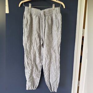 Athleta Retreat Linen High Rise Ankle Pant
S | Storm Cloud